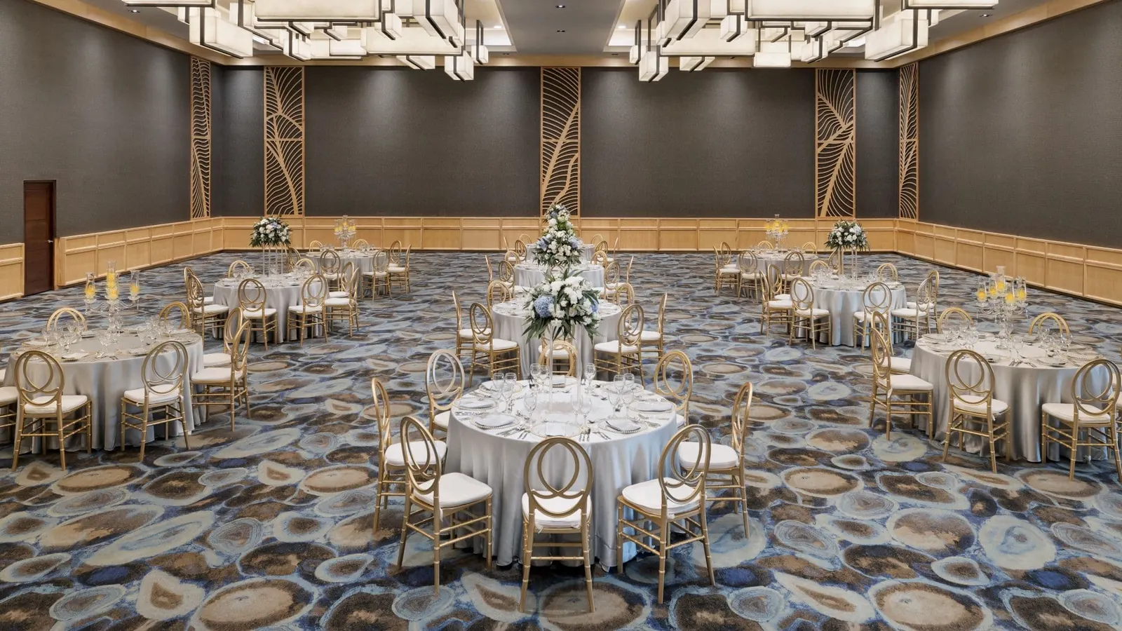 Renovated Las Palmas ballroom at the La Romana conference center